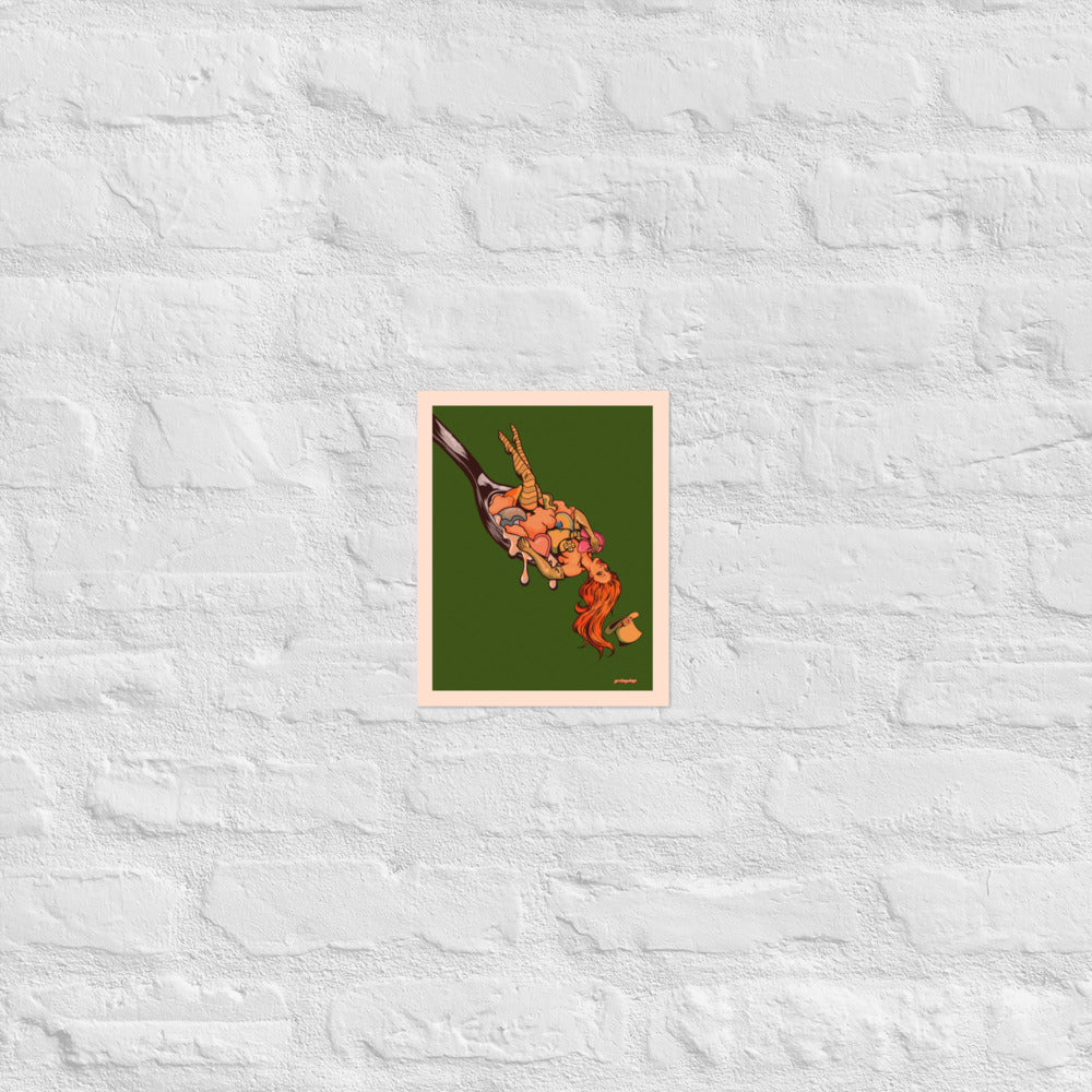 Spoonful of Luck matte print