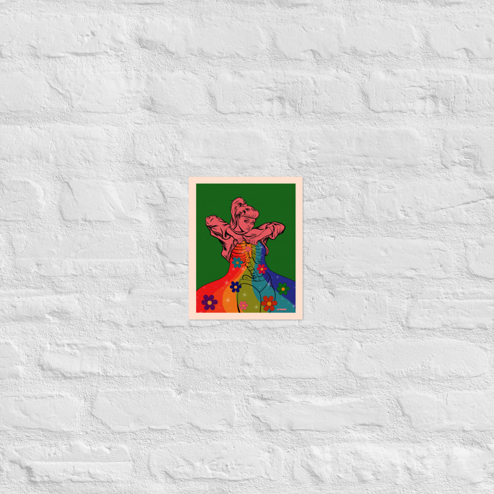 Rainbow Flow matte print