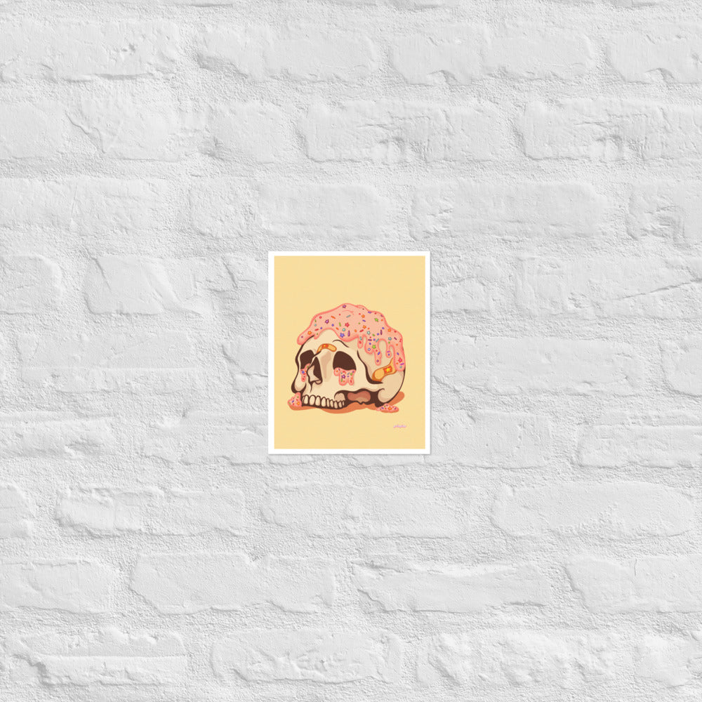 Funfetti Skull Cake matte print