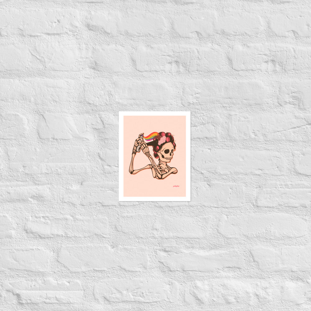 Mama Hair Rolls (soft pink) matte print