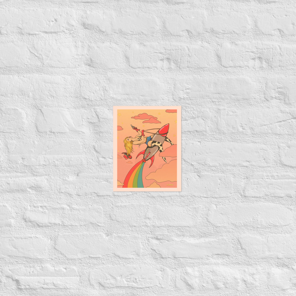 Space Cowgirl (day) matte print