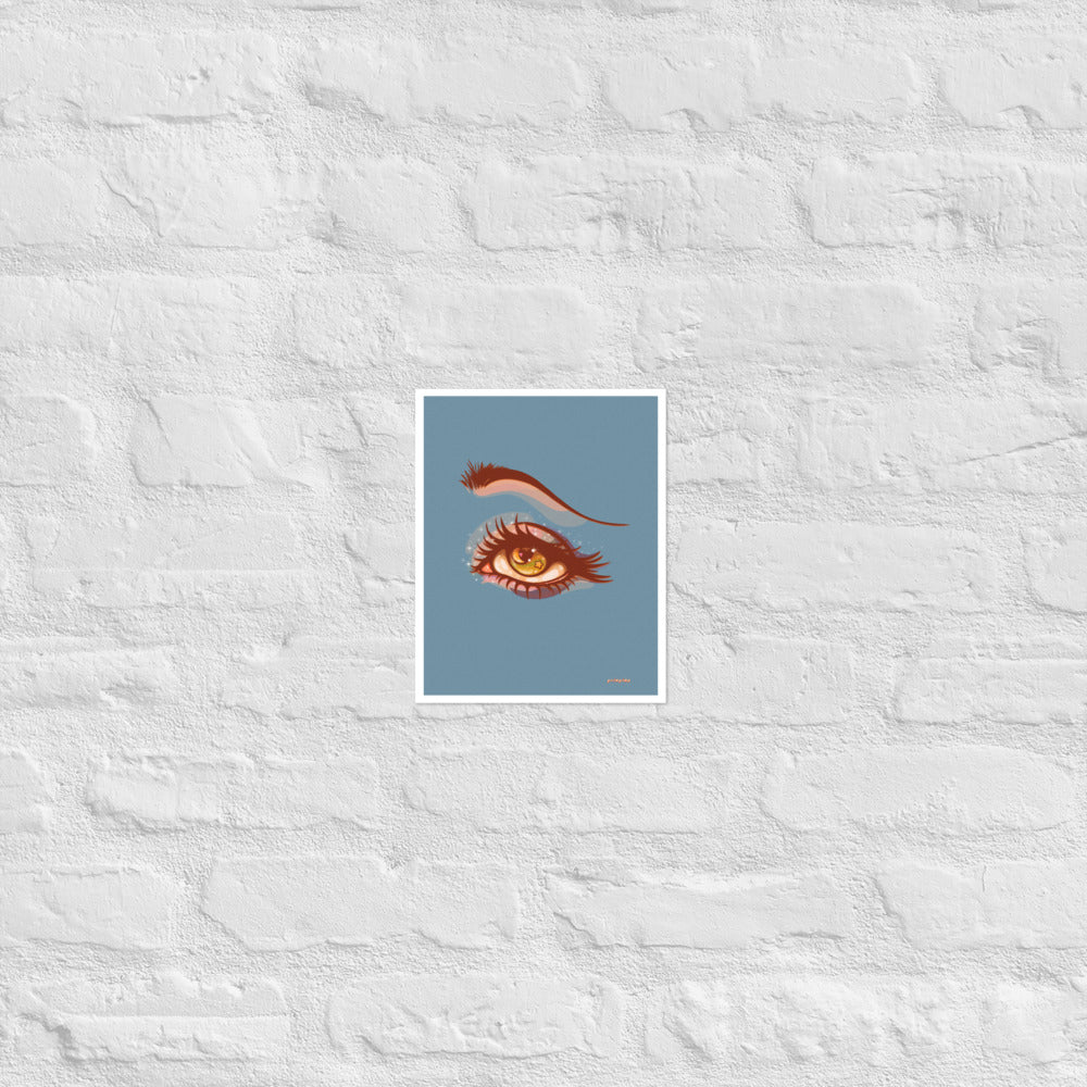 Staring At The Moon matte print