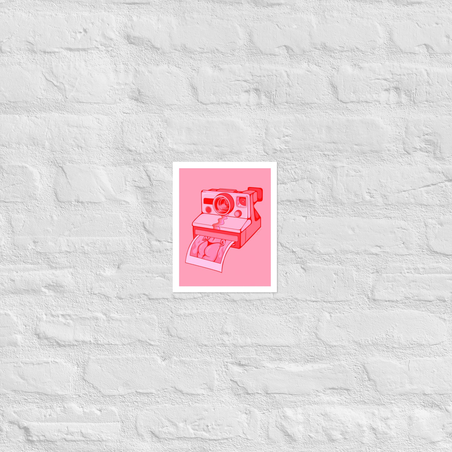 Hot Polaroid (pink) matte print