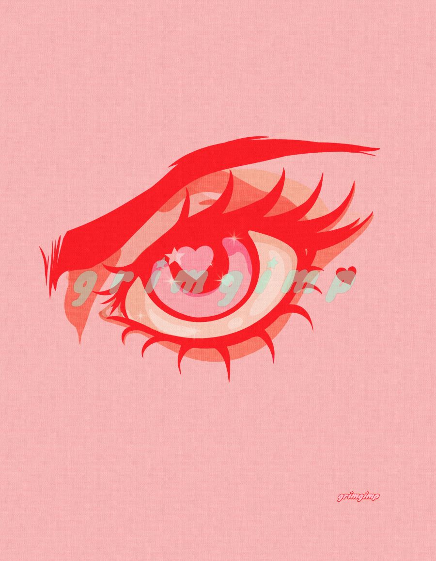 Heart Eyed matte print