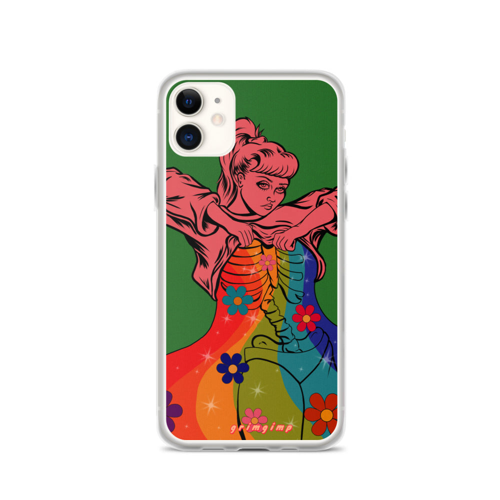 Rainbow Flow (see-through rainbow) iPhone Case