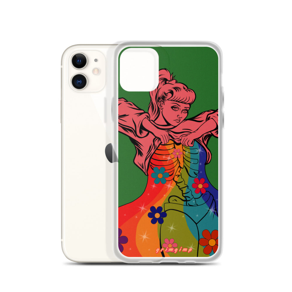 Rainbow Flow (see-through rainbow) iPhone Case