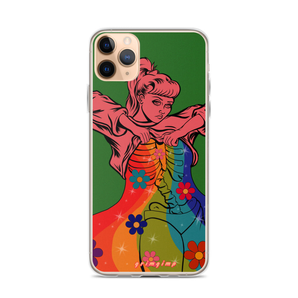 Rainbow Flow (see-through rainbow) iPhone Case