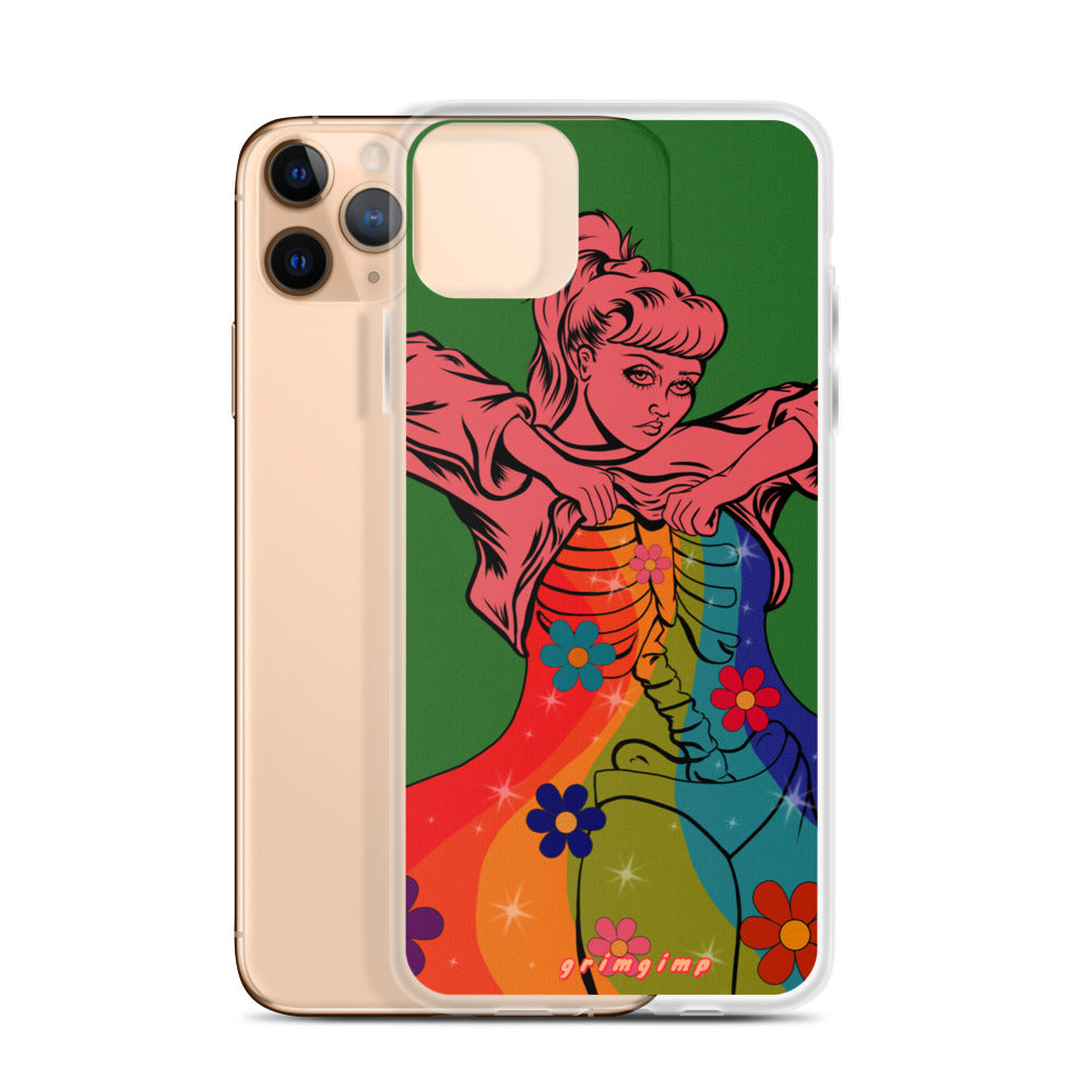 Rainbow Flow (see-through rainbow) iPhone Case