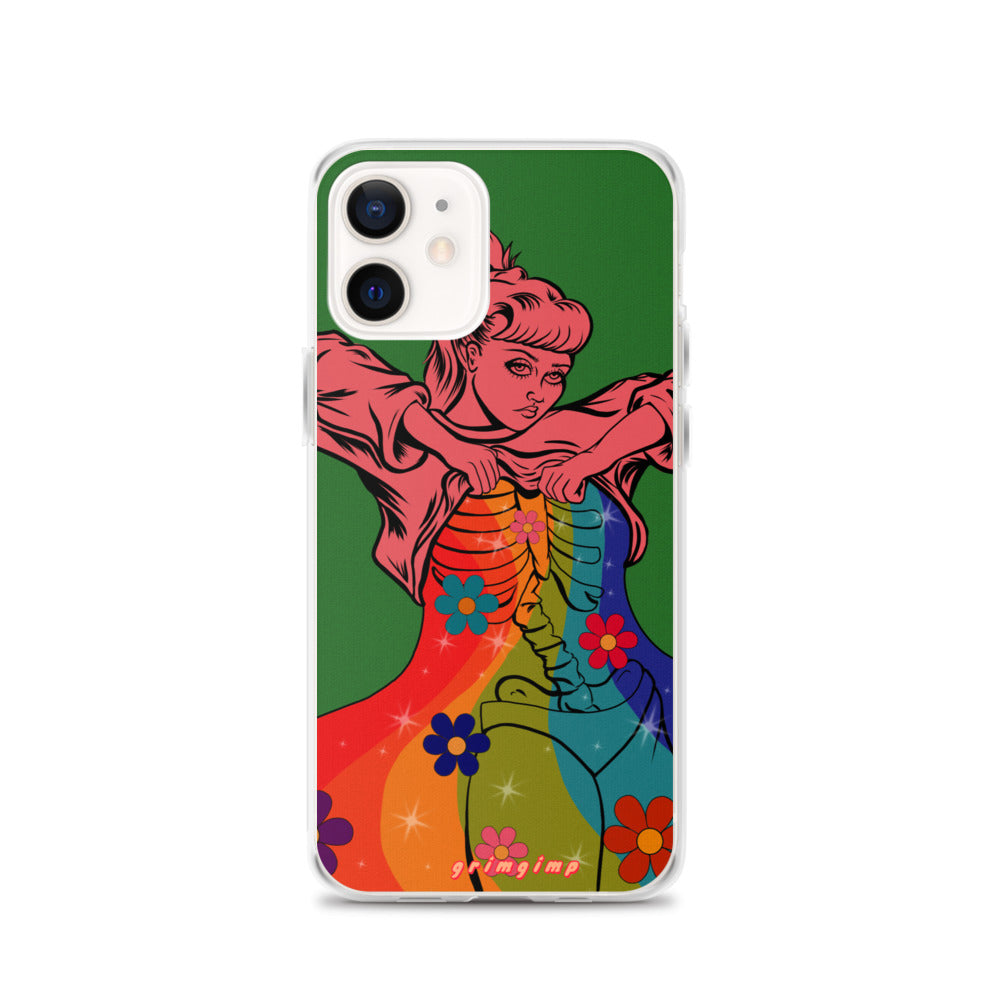 Rainbow Flow (see-through rainbow) iPhone Case