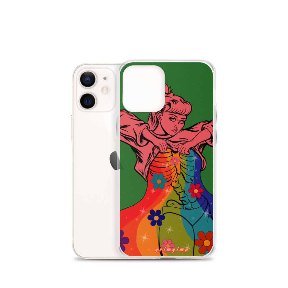 Rainbow Flow (see-through rainbow) iPhone Case