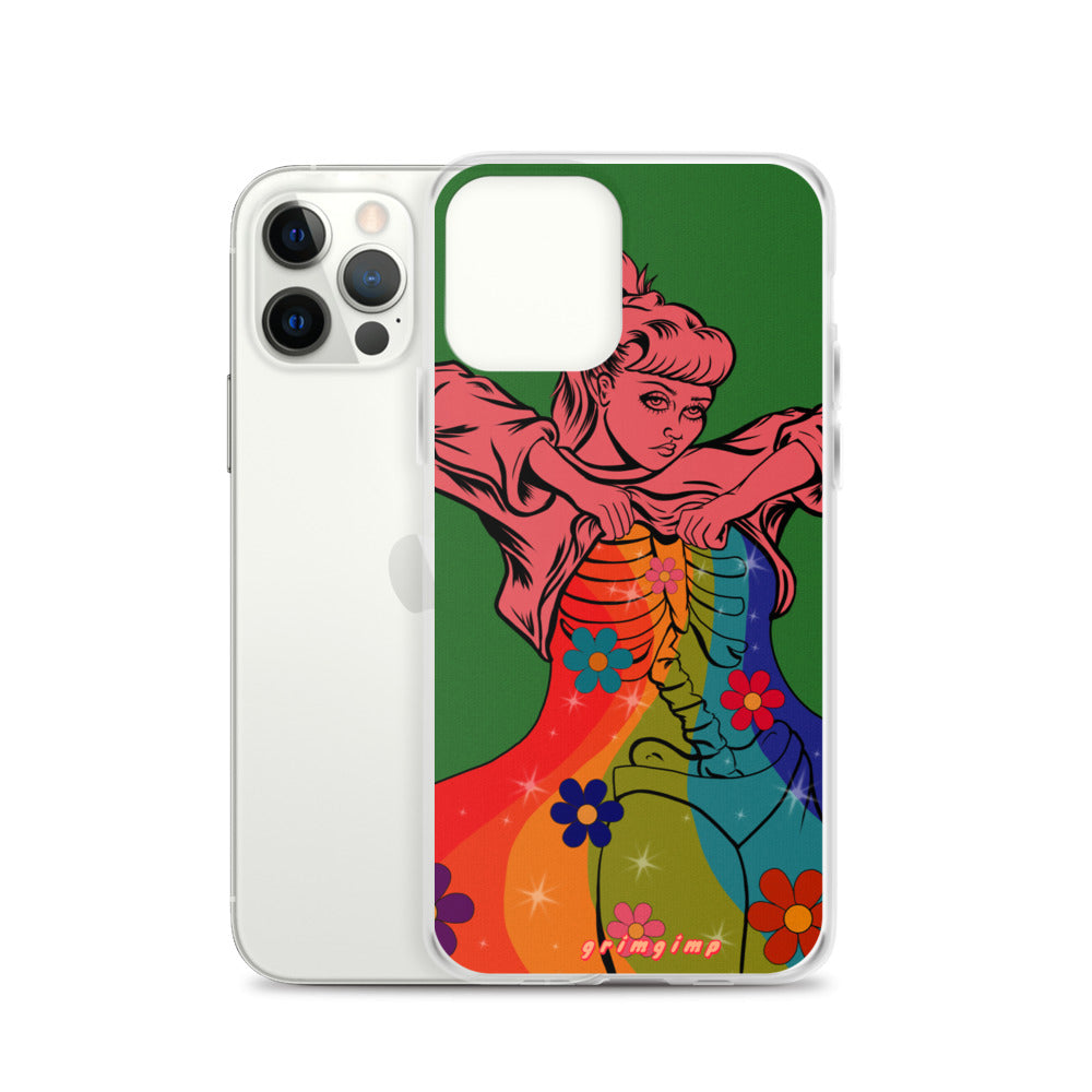 Rainbow Flow (see-through rainbow) iPhone Case