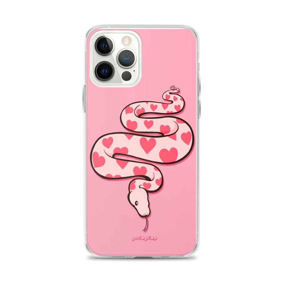 Love Snake (see-through background) iPhone Case