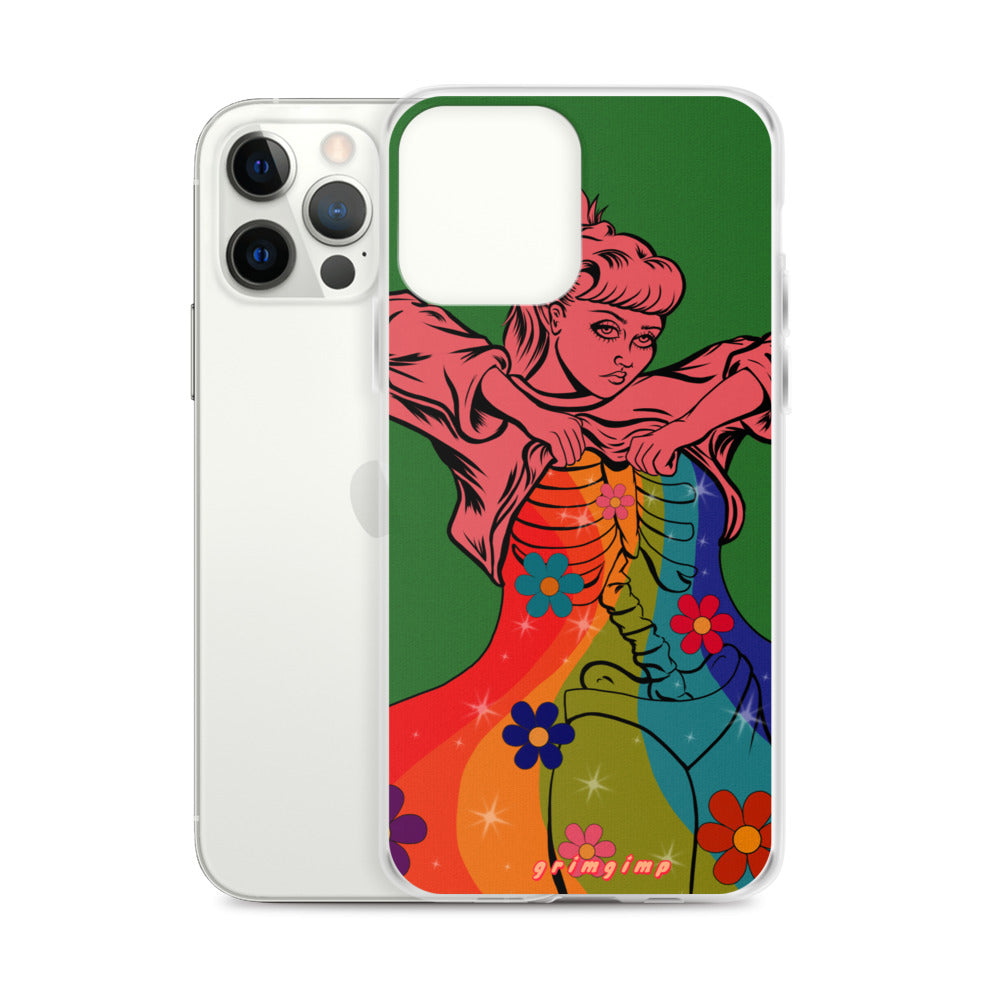 Rainbow Flow (see-through rainbow) iPhone Case