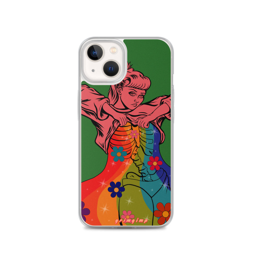 Rainbow Flow (see-through rainbow) iPhone Case