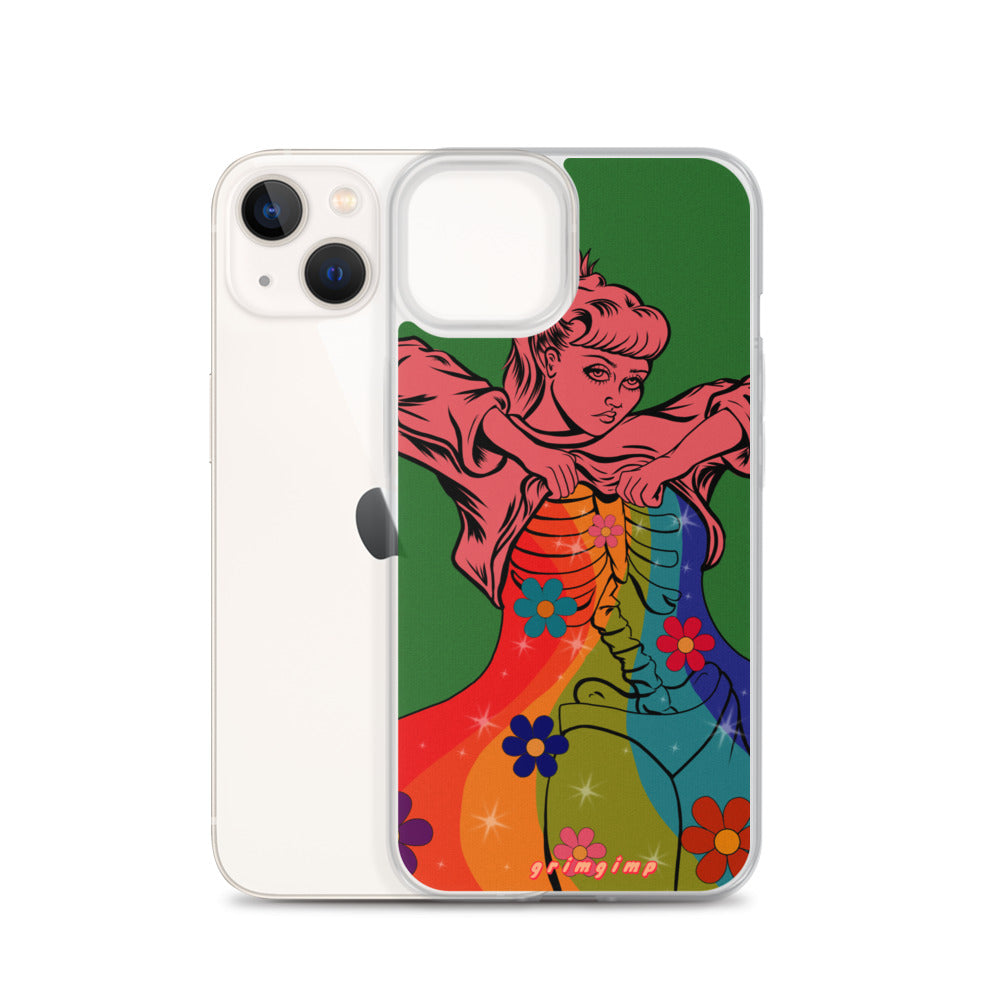 Rainbow Flow (see-through rainbow) iPhone Case