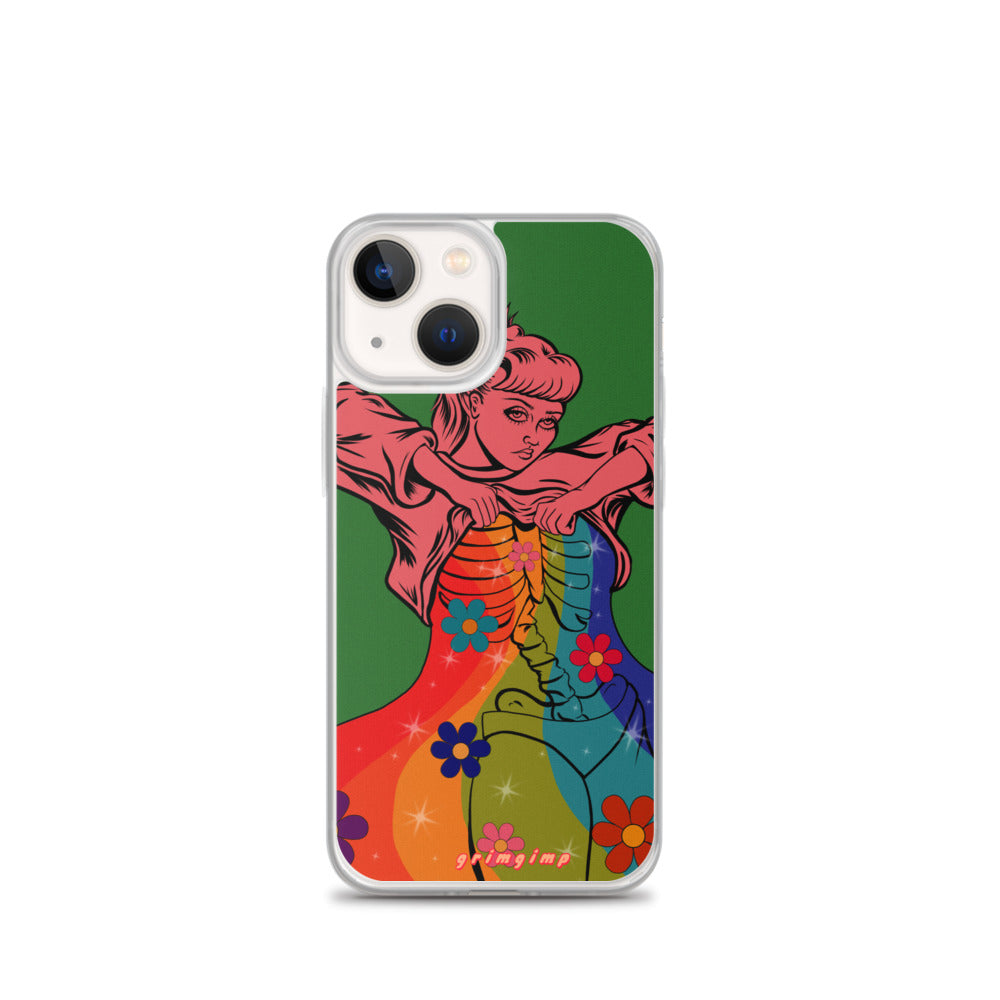 Rainbow Flow (see-through rainbow) iPhone Case