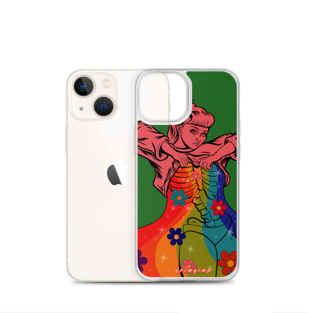 Rainbow Flow (see-through rainbow) iPhone Case