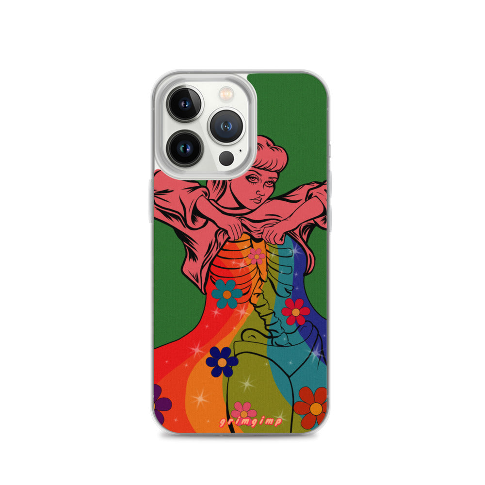 Rainbow Flow (see-through rainbow) iPhone Case
