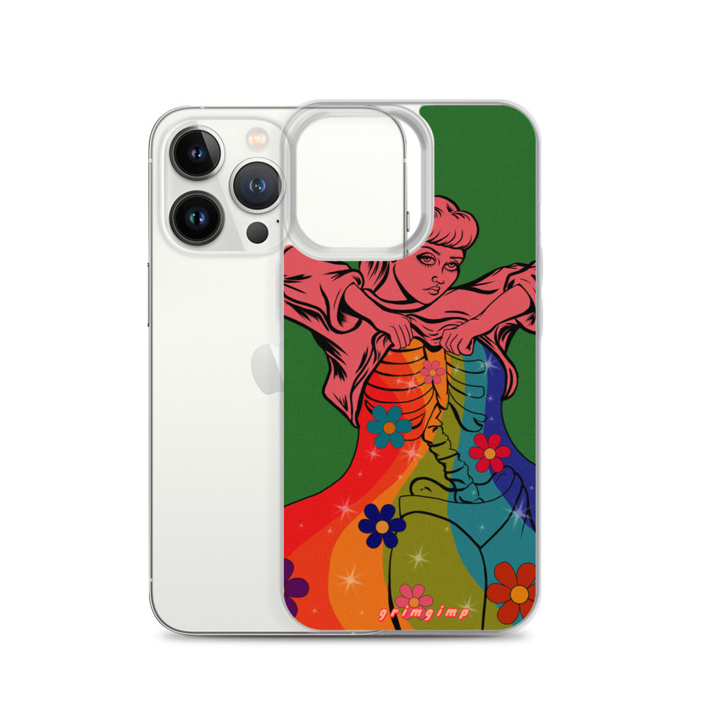 Rainbow Flow (see-through rainbow) iPhone Case