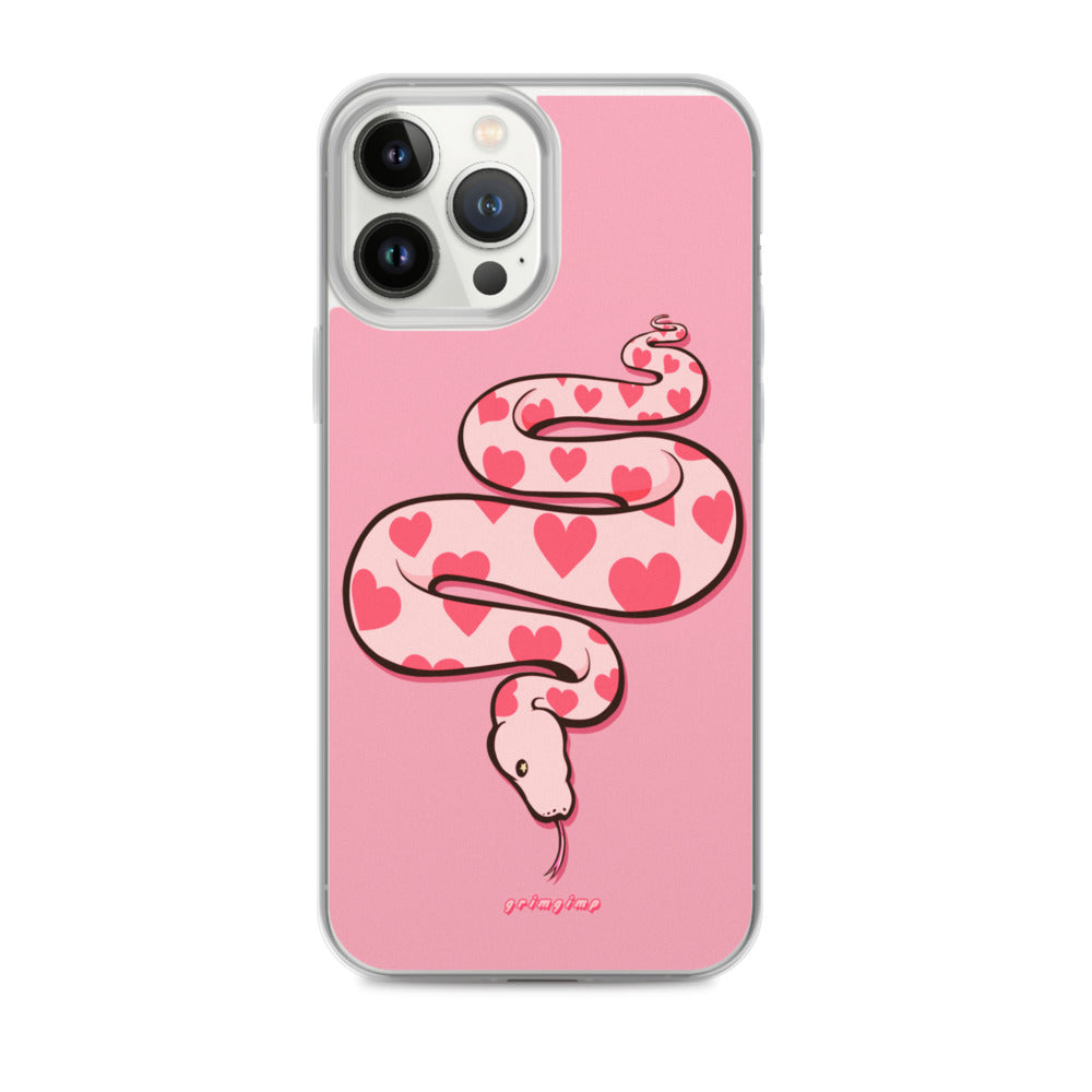 Love Snake (see-through background) iPhone Case