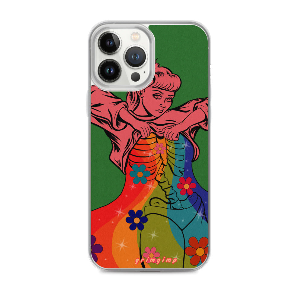 Rainbow Flow (see-through rainbow) iPhone Case