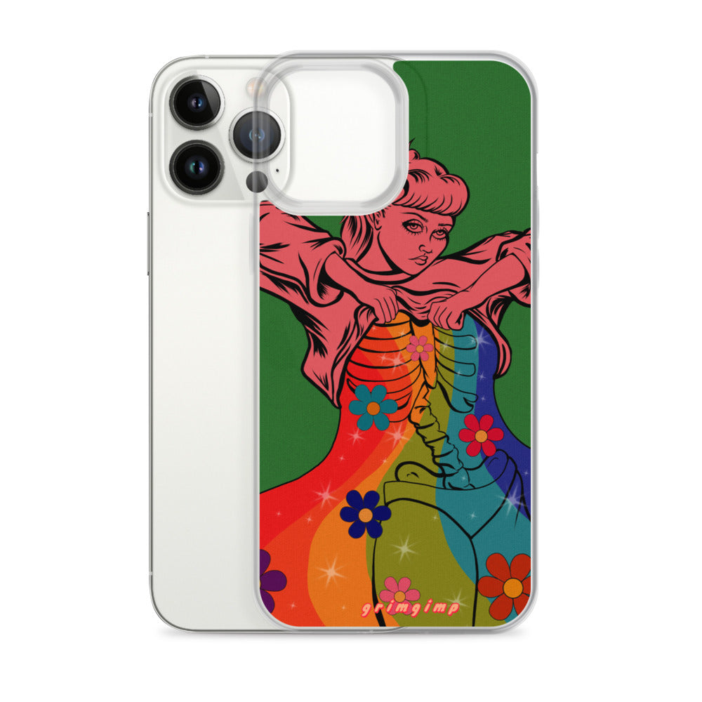 Rainbow Flow (see-through rainbow) iPhone Case
