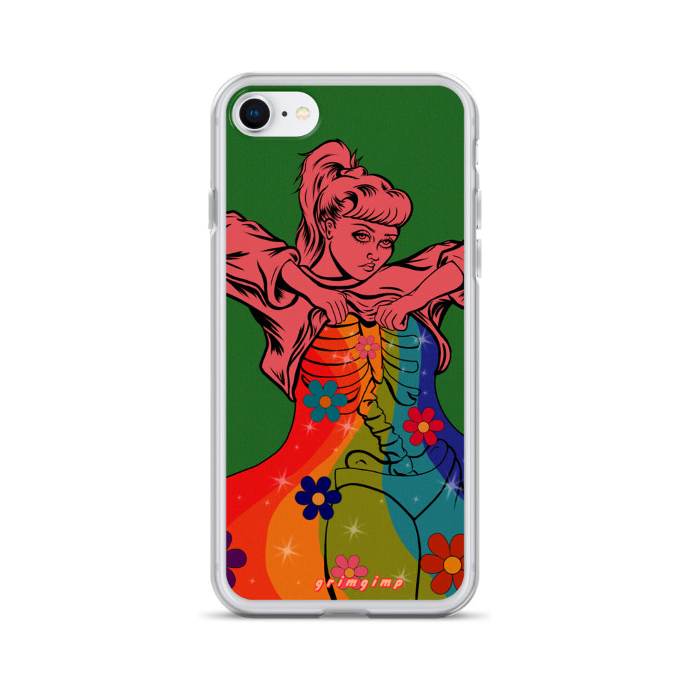 Rainbow Flow (see-through rainbow) iPhone Case