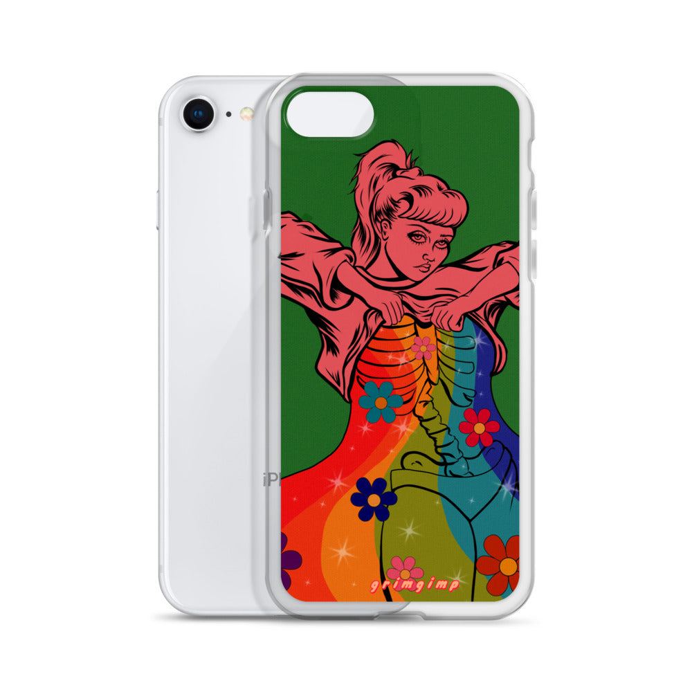 Rainbow Flow (see-through rainbow) iPhone Case