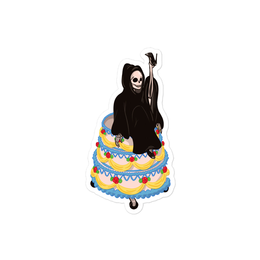 Cake Grim Reaper stickers