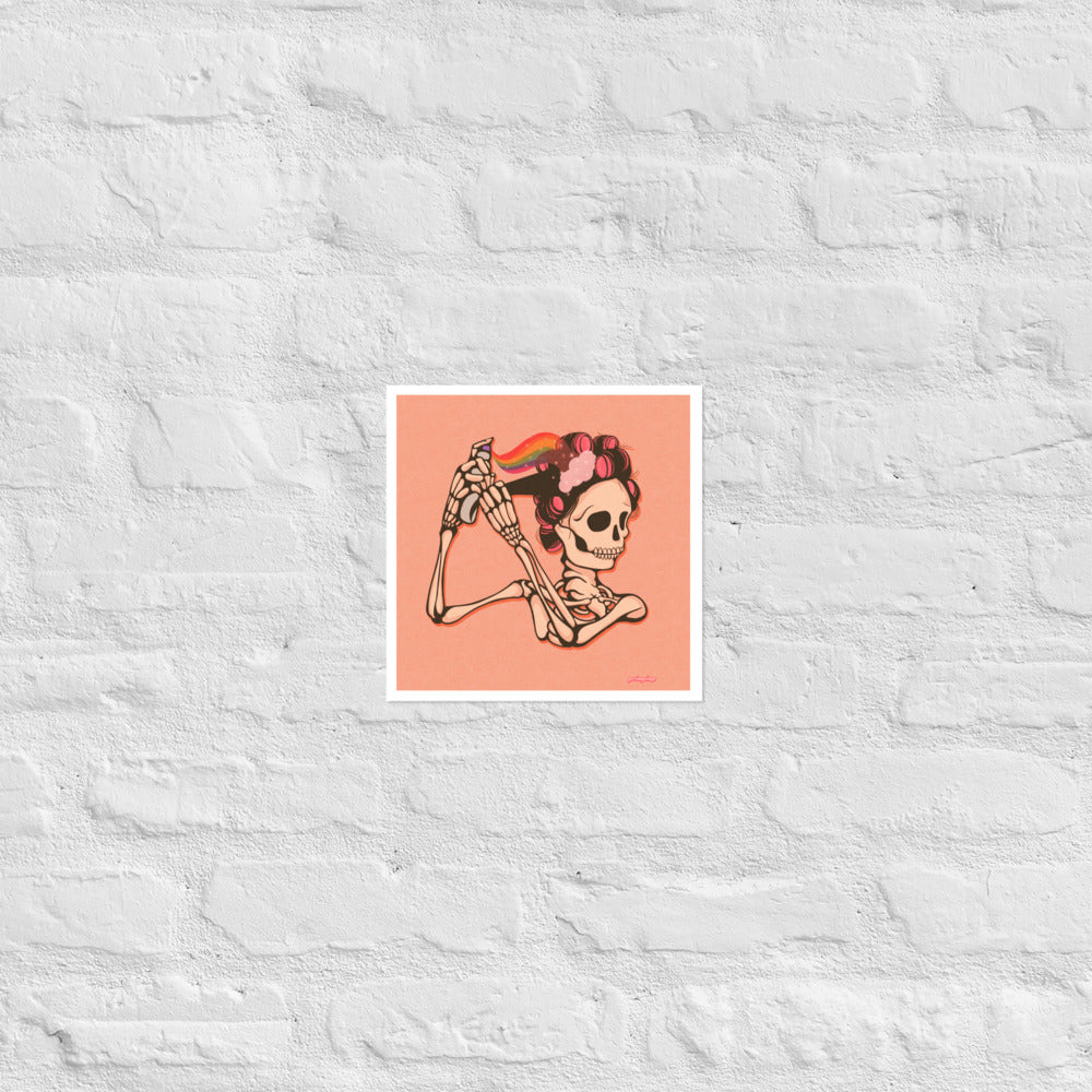 Mama Hair Rolls matte print