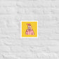 Blonde Bunny Skelly matte print