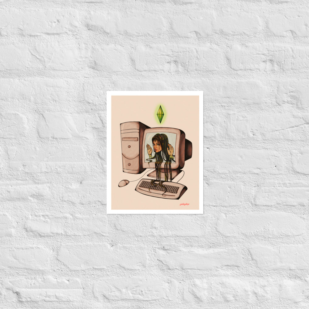 Sims 1 Addict matte print