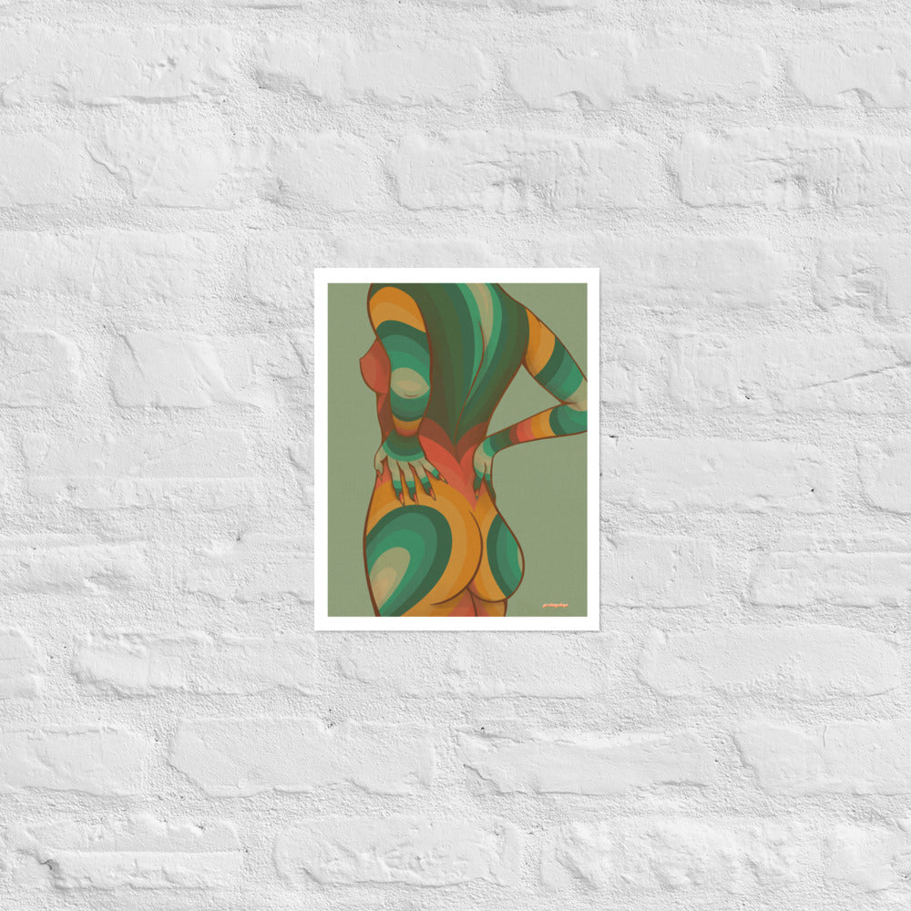 Nude matte print