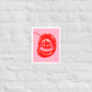 Skull Cherry matte print