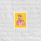 Blonde Bunny Skelly matte print