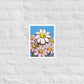 Daisy Field matte print illustration