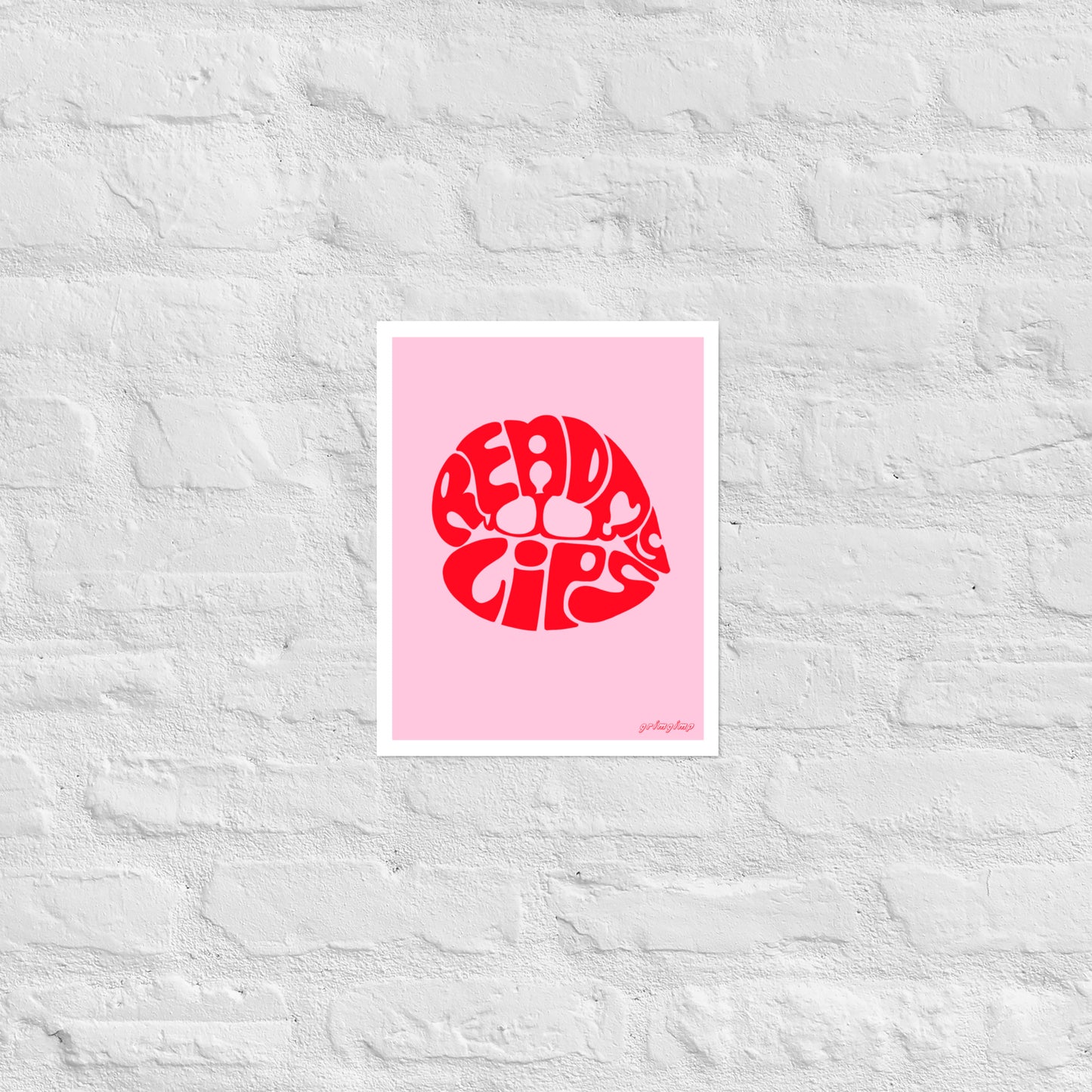ReadMyLips matte illustration poster