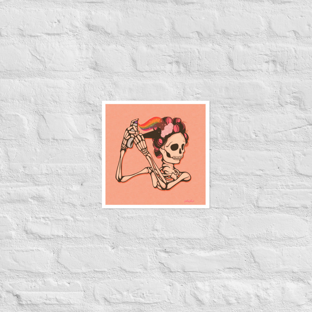 Mama Hair Rolls matte print
