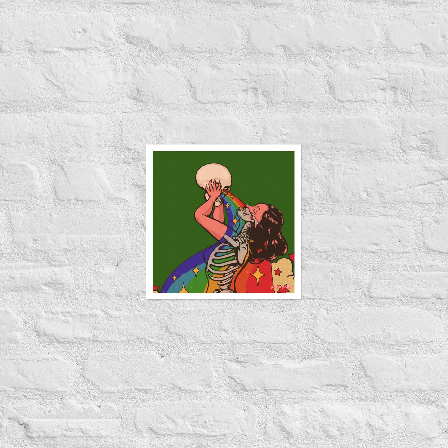 Rainbow X-RAY Babe matte print
