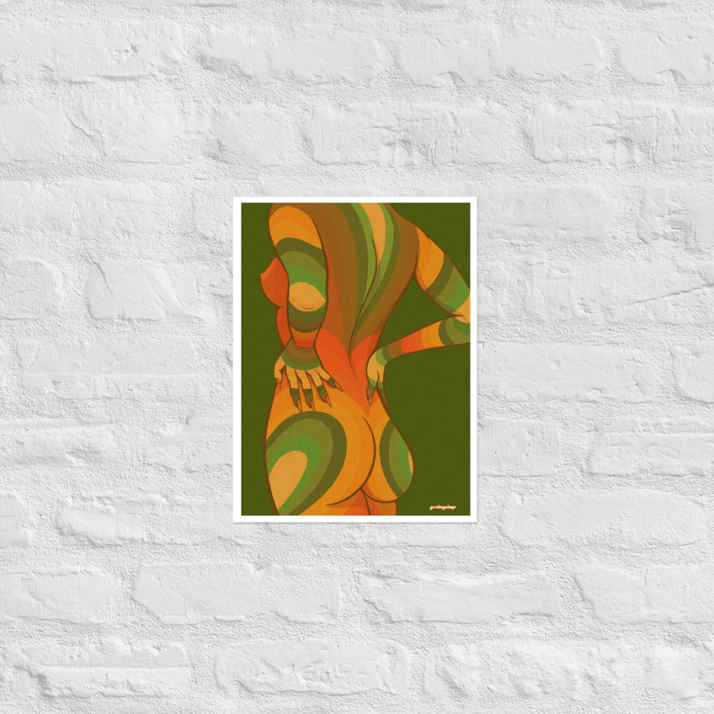 Nude (green) matte print