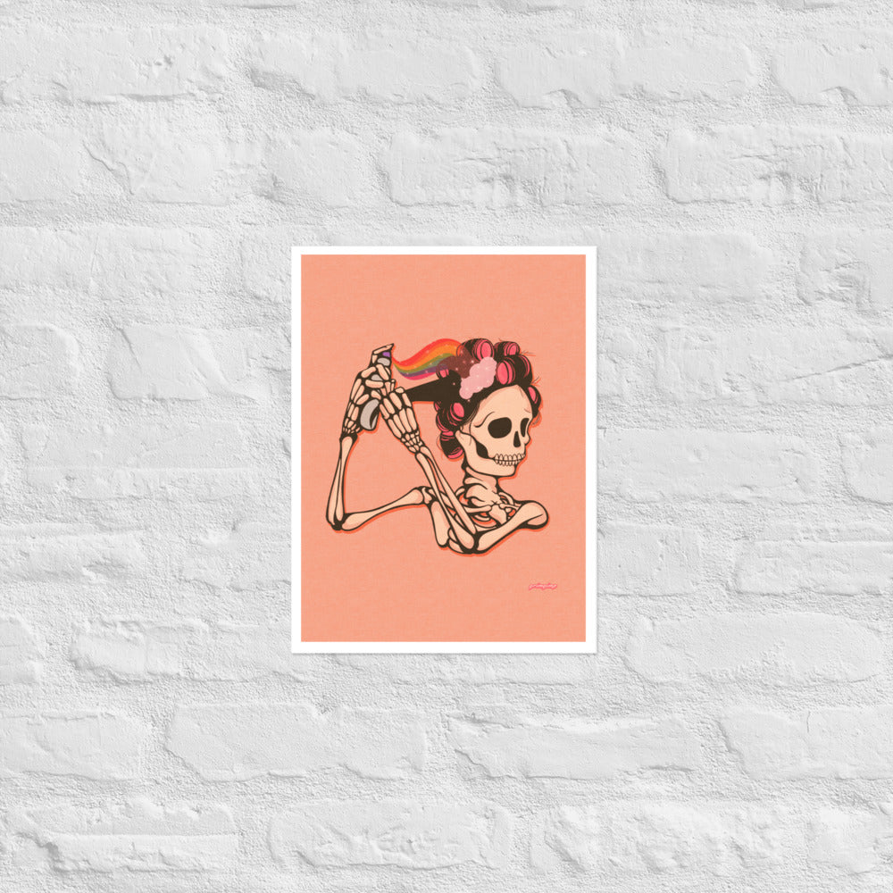 Mama Hair Rolls matte print