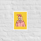 Blonde Bunny Skelly matte print