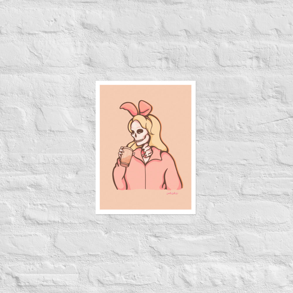 Blonde Bunny Skelly SOFT VERSION matte print