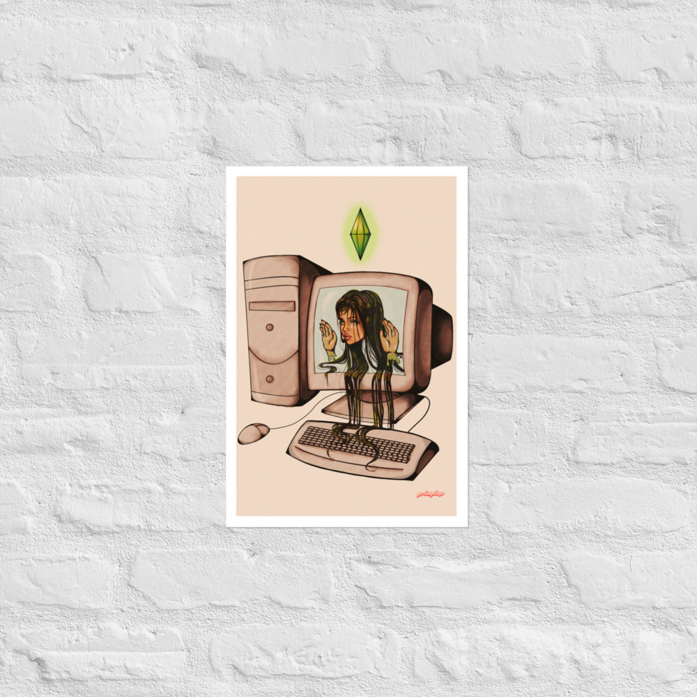 Sims 1 Addict matte print