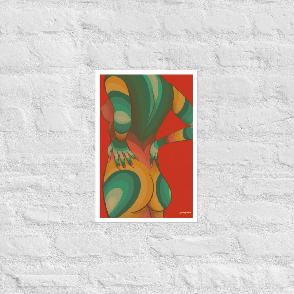 Nude (red) matte print