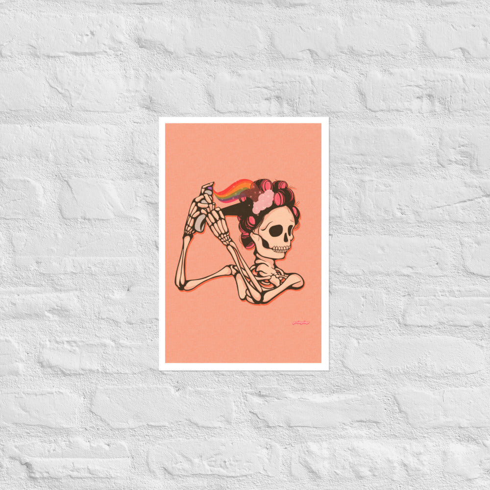 Mama Hair Rolls matte print