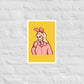 Blonde Bunny Skelly matte print