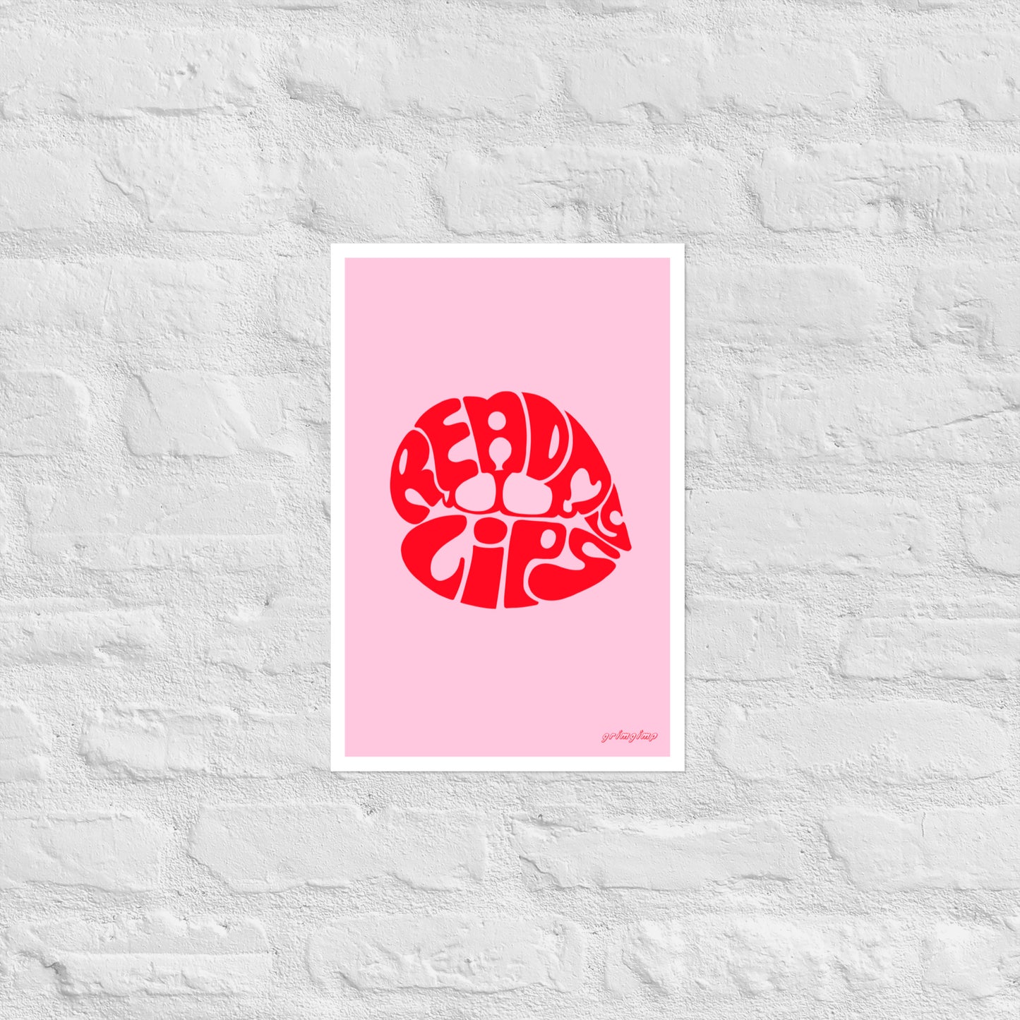 ReadMyLips matte illustration poster