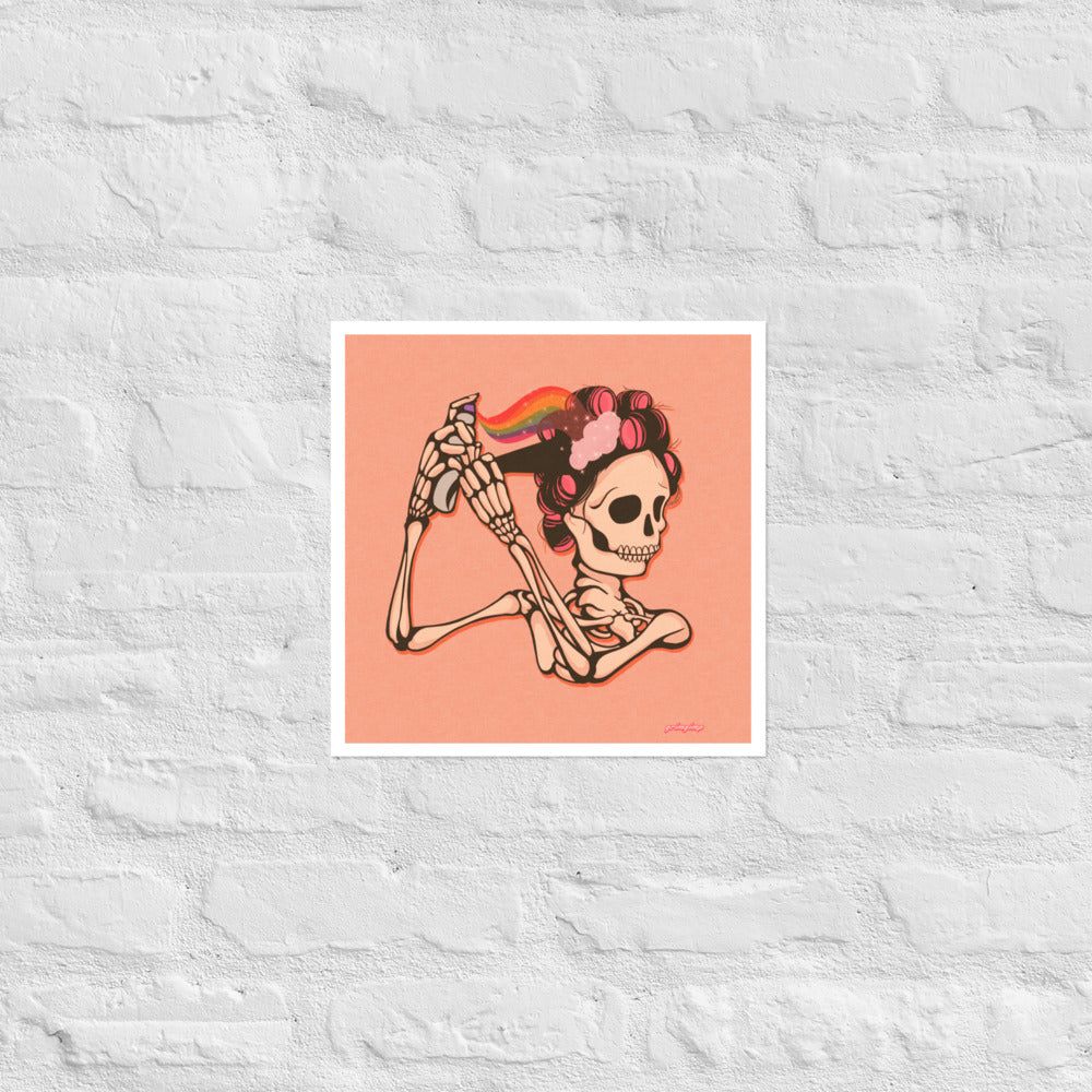 Mama Hair Rolls matte print