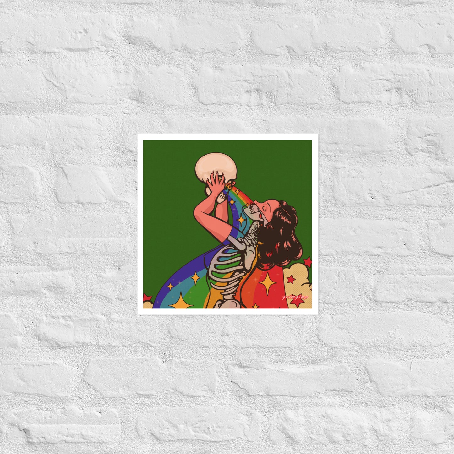 Rainbow X-RAY Babe matte print